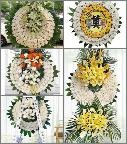 广东梅州市五华县华城镇湖田村花圈速递