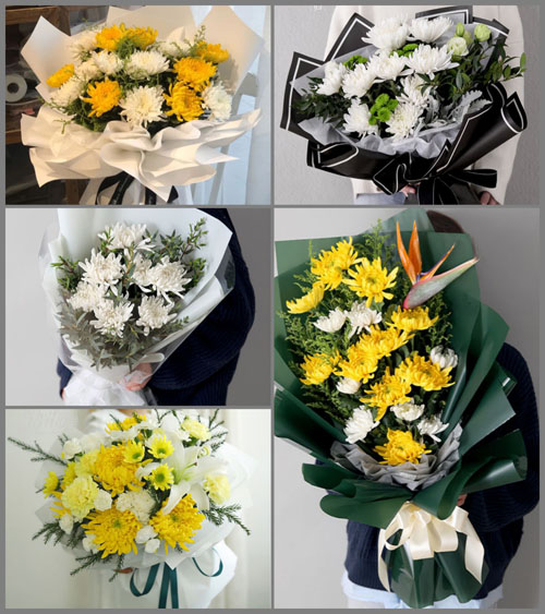 广东梅州市五华县华城镇湖田村白事花束代送